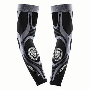 Manguitos tácticos al por mayor con gráfico personalizado, sin costuras, de alta elasticidad, para actividades al aire libre, ciclismo, gimnasio, protección solar, manguitos personalizados. - Product Image 3