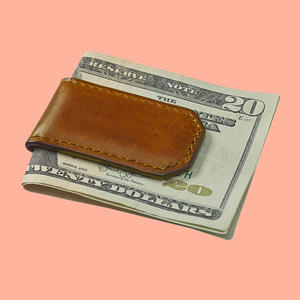 Custom Luxury <b>Men's</b> Bifold Short <b>Card</b> <b>Holder</b> PU Leather <b>Wallet</b> Anti-RFID Blocking Pure Leather Money Clip - Product Image 6