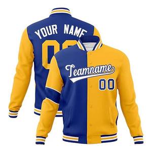 Abrigo de bombardero ligero para adultos y jóvenes, logotipo de texto cosido, chaqueta de béisbol universitaria personalizada cómoda para hombres - Product Image 4