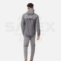 Ensemble de survêtement pour homme, veste et pantalon imperméables, coupe-vent léger, tenue de sport pour la course à pied et la salle de sport