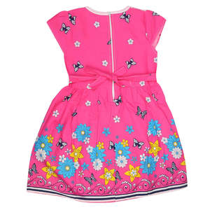 Robe brodée pour filles - Rose - Product Image 2