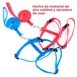 Imbracatura di Lusso per Gatti di Taglia Media con Guinzaglio, Stile Gilet Semplice, Colori Assortiti - Realizzata in Nylon e Poliestere per Animali Domestici di Taglia Grande e XL - Product Image 4