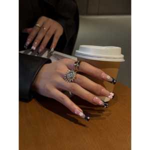 Uñas Postizas Color Rosa Medianoche - Product Image 3