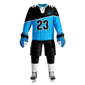 Nouvel uniforme de hockey sur glace adapté aux hommes, aux femmes et aux jeunes joueurs, conçu à partir de tissus de haute qualité pour plus de confort - Product Image 2