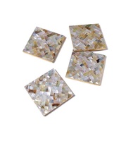 Ensemble de sous-verres en nacre écologiques faits à la main de luxe pour la décoration de la maison Sous-verres ronds personnalisés Boîte cadeau