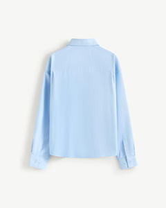 Chemise décontractée pour homme en coton 100% tricoté Oxford à manches longues pour l'automne, col rabattu, bouton unique, coupe ample, respirante et durable - Product Image 2