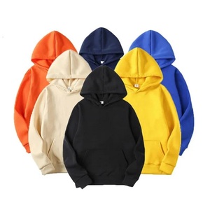 Sudadera con Capucha de Forro Polar de Color Liso para Hombre, Personalizada, Estilo Urbano Oversize, para Invierno, Tejido Liso Teñido - Product Image 2