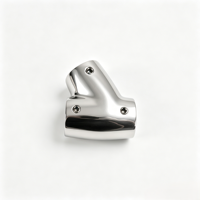 Raccord en T droit en acier inoxydable 316 de qualité marine pour bateau, yacht, main courante, garde-corps de pont, raccord de tuyau, quincaillerie marine