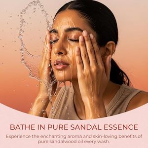 450 gm Mysore Sandal <b>Soap</b> Herbal with Sandalwood Oil (3 X150 Gm) - Product Image 2