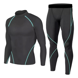 Best Quality <b>Men's</b> Gym Fitness Compression Sports Clothes Running Jogging Sport Wear Compression <b>Sets</b> - Product Image 4