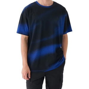 OEM Oversize <b>Polyester</b> Cotton Tops Men's Casual Heavyweight Loose Fit Printed <b>TShirts</b> Men Tie Dye Vintage T-shirt for men - Product Image 1