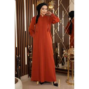 Manteaux, vestes et trench-coats modestes à boutons et à franges - Abaya - Product Image 4