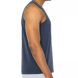 Camiseta sin mangas transpirable para hombre hecha a medida 2025, nuevo diseño, gran oferta, ropa de gimnasio, estilo informal liso en blanco - Product Image 2