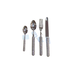 Ensemble de 5 couverts en argent, ensemble de couverts tendance, ensemble de couverts en acier inoxydable pour hôtel, restaurant - Product Image 3