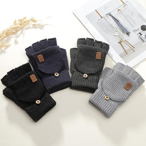 Guantes de Punto Cálidos con Dedos Completos, Guantes sin Dedos para Adultos, para Deportes de Invierno al Aire Libre, Ciclismo - Product Image 4