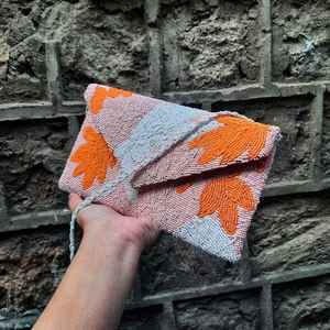 Perles de verre multicolores faites à la main couleur personnalisée style baguette sac à main artisanat indien MS artisanat modèle de forme personnalisée - Product Image 1