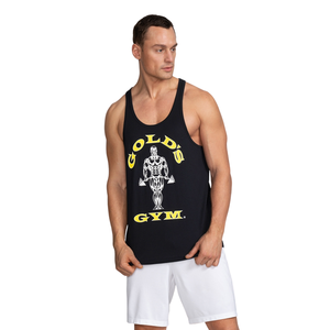 Canotta da Uomo Nera Muscle Tank Golds Gym, Canotta Stringer da Uomo per Allenamento, Bodybuilding, Senza Maniche, Gilet da Allenamento, Abbigliamento Fitness - Product Image 3