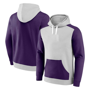 Sweat à capuche personnalisé color block en polyester/coton 200-320 grammes, molleton surdimensionné, écoresponsable, avec fermeture éclair intégrale, effet délavé à l'acide - Product Image 1