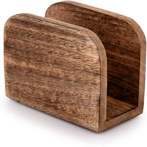 Boîte à mouchoirs en bois de conception simple pour la réception de bureau d'hôtels de restaurant de cuisine à la maison pour l'usage de table - Product Image 1