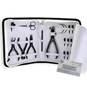 Kit d'outils professionnels pour extensions de cheveux en acier inoxydable avec pince à ruban adhésif et coupe-collage à la kératine - Product Image 6