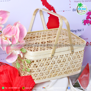 VENTA CALIENTE Exportación de cestas de regalo de bambú de Vietnam: una forma atemporal y natural de mostrar su cuidado - Product Image 6