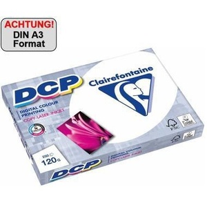 Papier laser couleur Clairefontaine DCP, format DIN A3, 120 g/m², blanchi sans chlore, blanc brillant, 250 feuilles/papier copie - Product Image 1