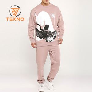 Vente en gros sur mesure 100% coton vêtements d'hiver pour hommes survêtement de haute qualité vêtements de ville ensemble de survêtement pour hommes en vente - Product Image 2