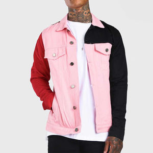 Vêtements décontractés de haute qualité pour femmes, veste en jean matelassée tendance pour hommes, veste en jean unie tendance pour hommes à prix de gros - Product Image 1