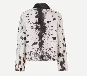 Nouveau femmes peau de vache veste en cuir véritable pour femme fille vêtements d'hiver femmes Biker Style veste en cuir manteaux avec poches - Product Image 2