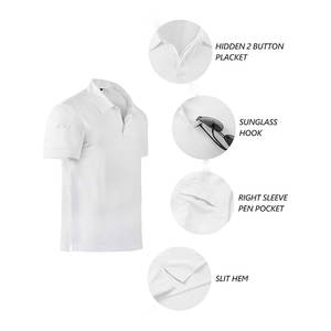 2025 personnalisé hommes polos coupe ajustée rayé ou uni à manches courtes à manches longues logo brodé en vrac en gros au Pakistan - Product Image 3