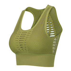 สปอร์ตบราของผู้หญิงคอกลมมีสไตล์สำหรับเข้ายิมฟิตเนสชุดชั้นในออกกำลังกายระบายอากาศได้ดีมีคุณสมบัติกันกระแทก - Product Image 5