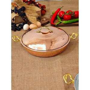 High in Demand Hot Serving Dishes Indian Exporter <b>Kitchen</b> <b>Utensils</b> Sets Safe <b>Copper</b> Serving Pot with High Quality - Product Image 1