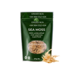 Golden Irish Sea Moss Pure, Wildcrafted y 100% Natural Ireland | Wildcrafted | Chondrus Crispus | Musgo irlandés crudo | Dorado - Product Image 1
