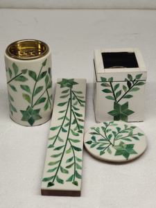 Handmade Traditional Flower Design Bakhoor Incense Burner Wood Resin Charcoal Musk Material for Homes Ramadan Use - Product Image 2