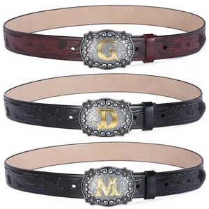 Cinturón de cuero para hombre Cinturón de cuero de oficina para hombre de cuero sólido real de grano completo en servicio OEM de bajo precio - Product Image 2