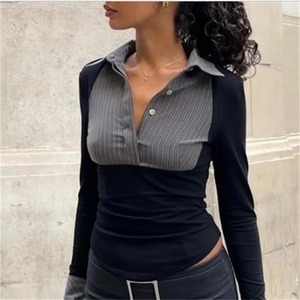 Personalizar la camisa de manga larga de las mujeres Premium transpirable Polos para las mujeres Nuevo Slim Fit 100% algodón Polos - Product Image 6