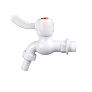 HONGKE Fabricant professionnel de robinets à poignée rotative en PVC 1/2 et 3/4, couleur blanche, pour le marché sud-américain - Product Image 1