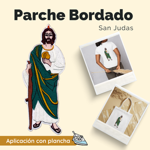 Toppa in tessuto termoadesivo ricamato 3D Saint Jude in stile Iron-On per Customizer cappelli Tote Bag 21.5X8.3 cm - Product Image 3