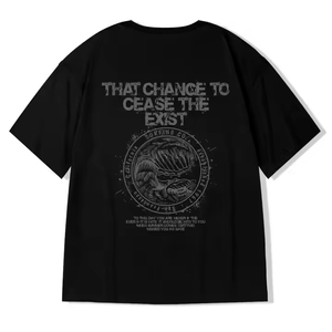 T-shirt unisexe 100% coton délavé à l'acide haute qualité en satin 220GSM poids lourd à manches courtes avec logo personnalisé sérigraphie Vintage ODM - Product Image 1