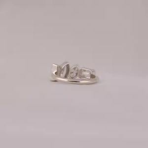 Anillo de oro macizo de cuatro diamantes cultivado en laboratorio, regalo de aniversario de varias formas, como Marquesa, Tapser radiante, corte de pera Baguette - Product Image 5