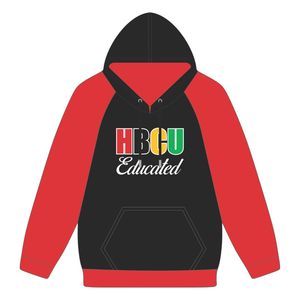 HBCU educato Pan africano manica Raglan felpa con cappuccio in ciniglia ricamo confraternita greca Divine nove abbigliamento con Logo personalizzato felpa con cappuccio - Product Image 2