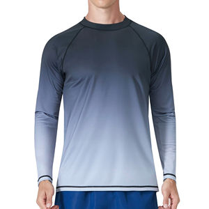 Ropa deportiva Rash Guard para hombre de último diseño, color sólido, manga larga, Rash Guard con logotipo personalizado, ropa de gimnasio para entrenamiento al por mayor - Product Image 2