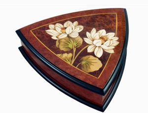 CAPTIVATING DESGIAN NATURAL WOODEN Premium Printed Home Wooden Tabletop Spice Box With Separate Compartments for Spices and - Product Image 5