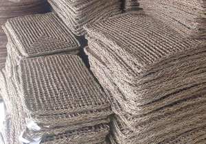 Tapis rond naturel en jonc de mer fait à la main tapis de sol écologique tapis durable pour salon chambre et décoration intérieure - Product Image 2