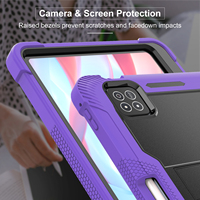 Funda Resistente para Tablet Xiaomi Pad 7/7 Pro, 3 Capas, Antigolpes, TPU y PC, Soporte Plegable Horizontal, Porta Lápiz, B2B Industrial