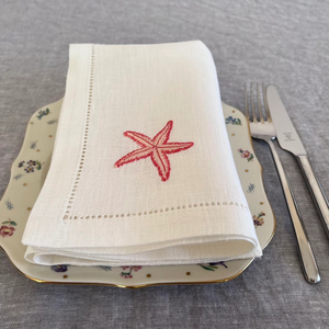 Serviettes en tissu brodées Serviettes de table lavables douces réutilisables pour table à manger Fête de mariage Dîner de famille OEM fabriqué au Vietnam - Product Image 4