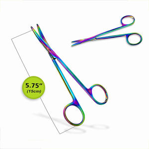 Ciseaux chirurgicaux super médicaux en titane avec revêtement coloré, ciseaux de Metzenbaum, ciseaux de Metzenbaum à extrémité arrondie incurvée par Surgiright - Product Image 4