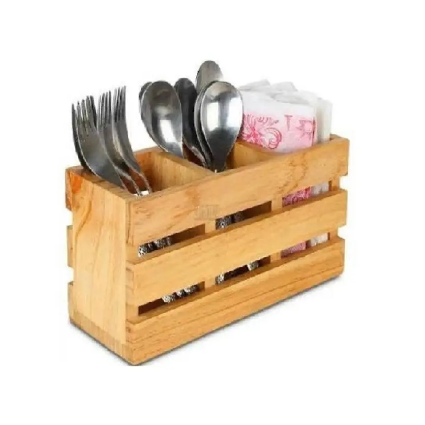 Toptan fiyata çatal bıçak kabı özelleştirme mutfak gereçleri tutucu üretimi için sürdürülebilir kaşık tutucu çatal kaşık