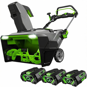 Soplador de Nieve Inalámbrico Power-SNT2112 de 21 Pulgadas y 56 Voltios con Baterías de Iones de Litio, (2) Baterías de 5.0Ah y Cargador de Doble Puerto Incluido - Product Image 1