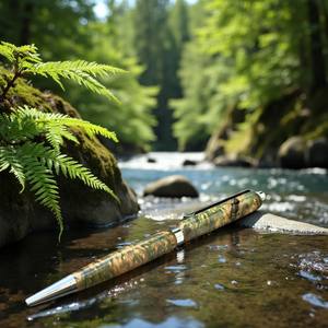 Stylo en bois stabilisé Premium Amethyst Collection 0.7mm avec des motifs de grains uniques - Product Image 2